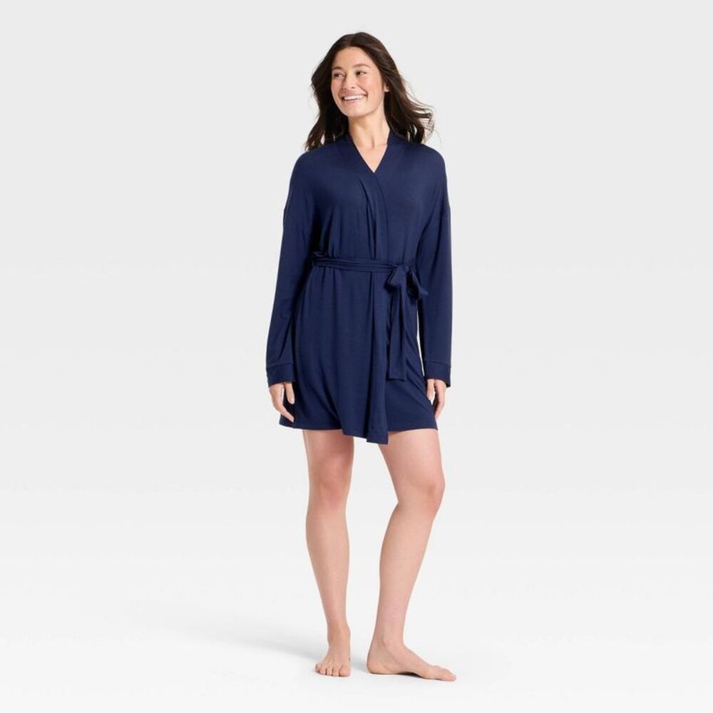 Women's Cloud Knit Robe - Auden Navy M/L